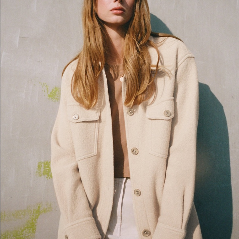 Wilfred Free Gana jacket, colour heather bone